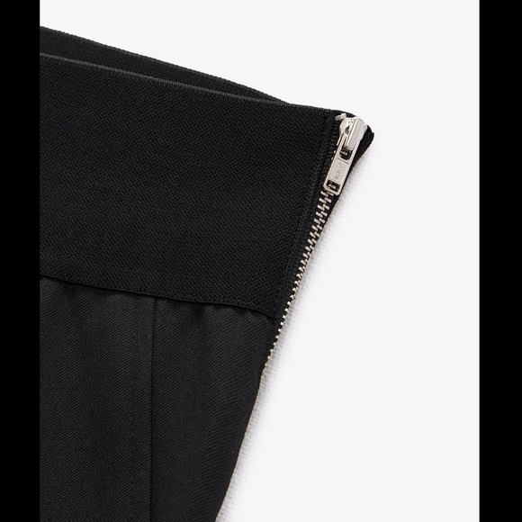 ZARA ZIPPERED PLEATED PANTS - Picture 7 of 8